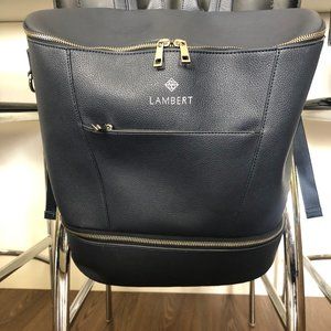 LAMBERT - The Mia - Marine Vegan Leather Diaper Bag